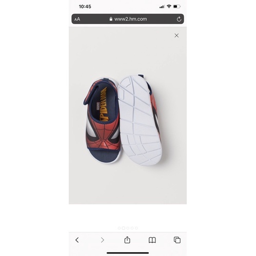Sandal Hm spiderman xuất dư xịn