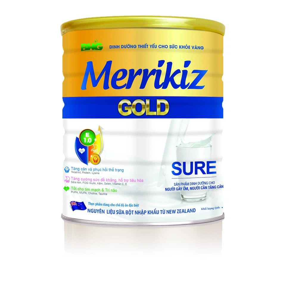 SỮA Bột MERRIKIZ GOLD SURE 900G