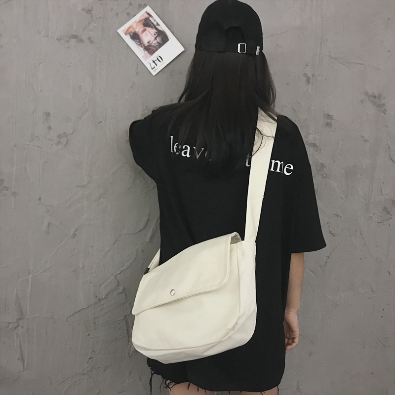 Túi vải tote đeo chéo nam nữ mang phong cách Hàn Quốc cá tính,trẻ trung dễ phối đồ