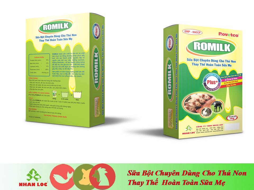 Romilk Sữa cho chó, mèo, lợn, bê, nghé, dê, cừu (1kg)