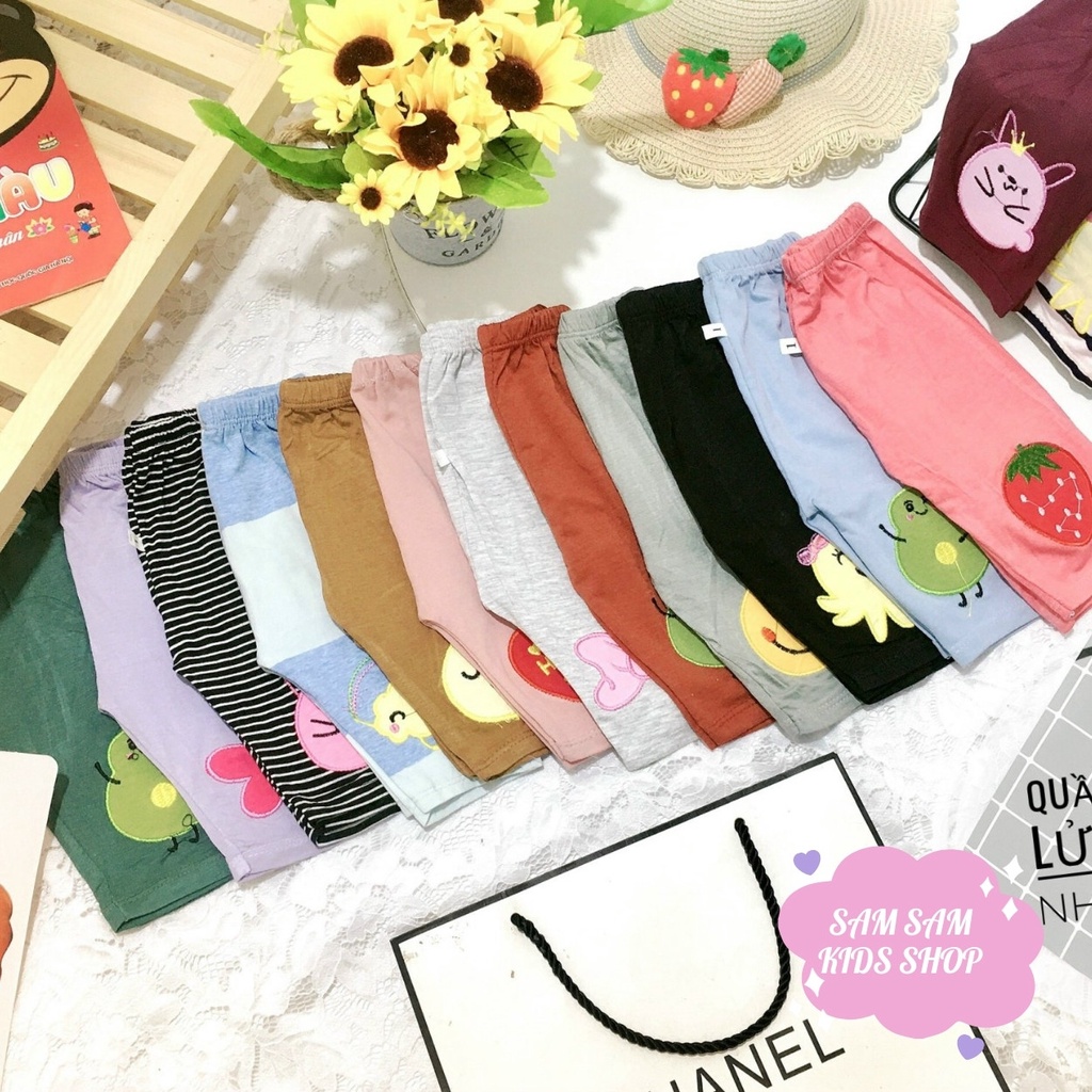 Quần legging lửng cho bé size từ 8-18kg