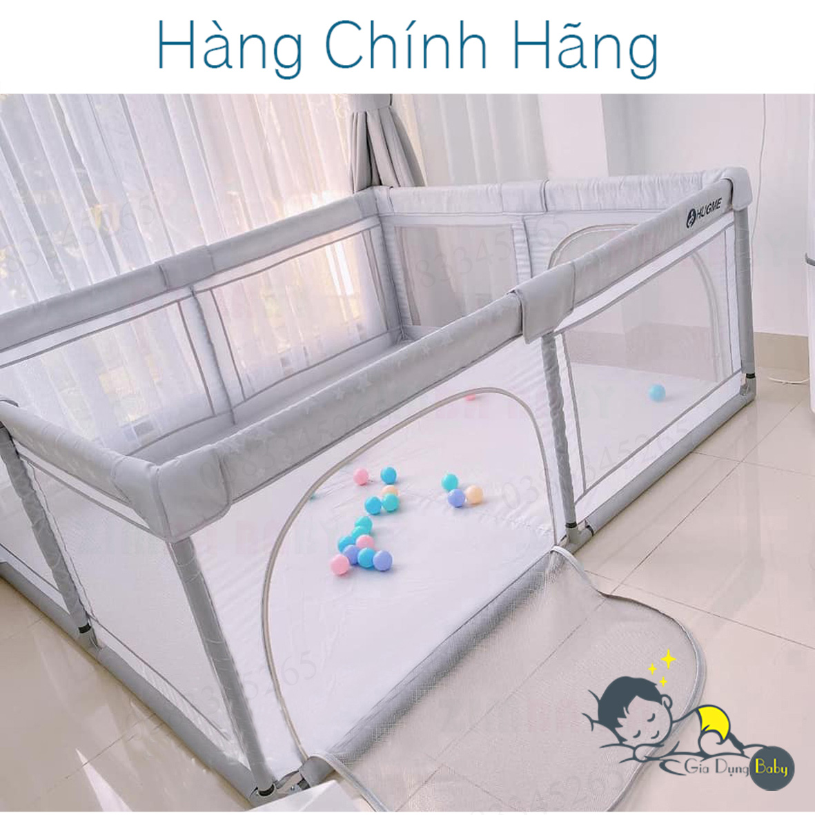 Quây cũi vải cho bé Hugme HÀNG HOT 2020 -