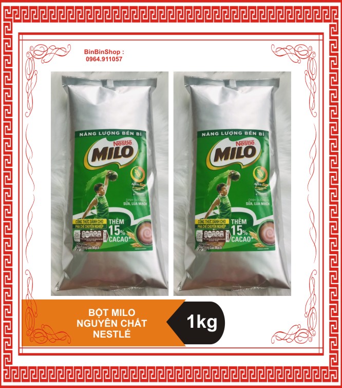 Combo 2 bịch Bột Milo 1kg - Nestle