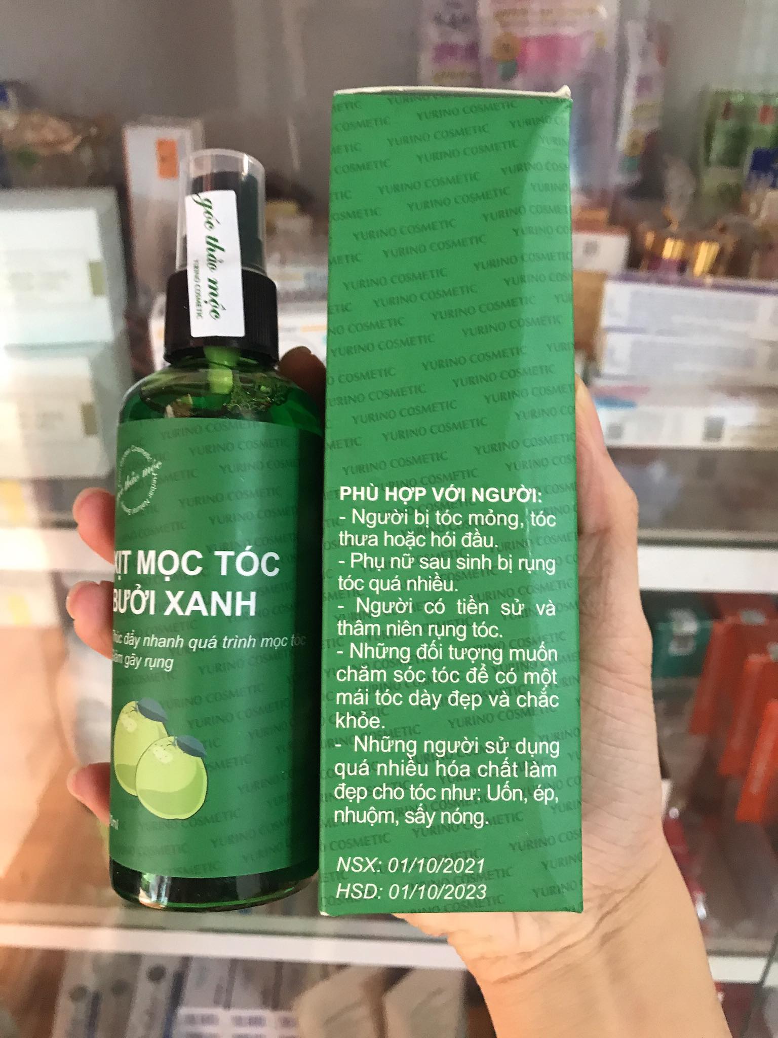 Xịt Mọc Tóc Bưởi Xanh Góc Thảo Mộc