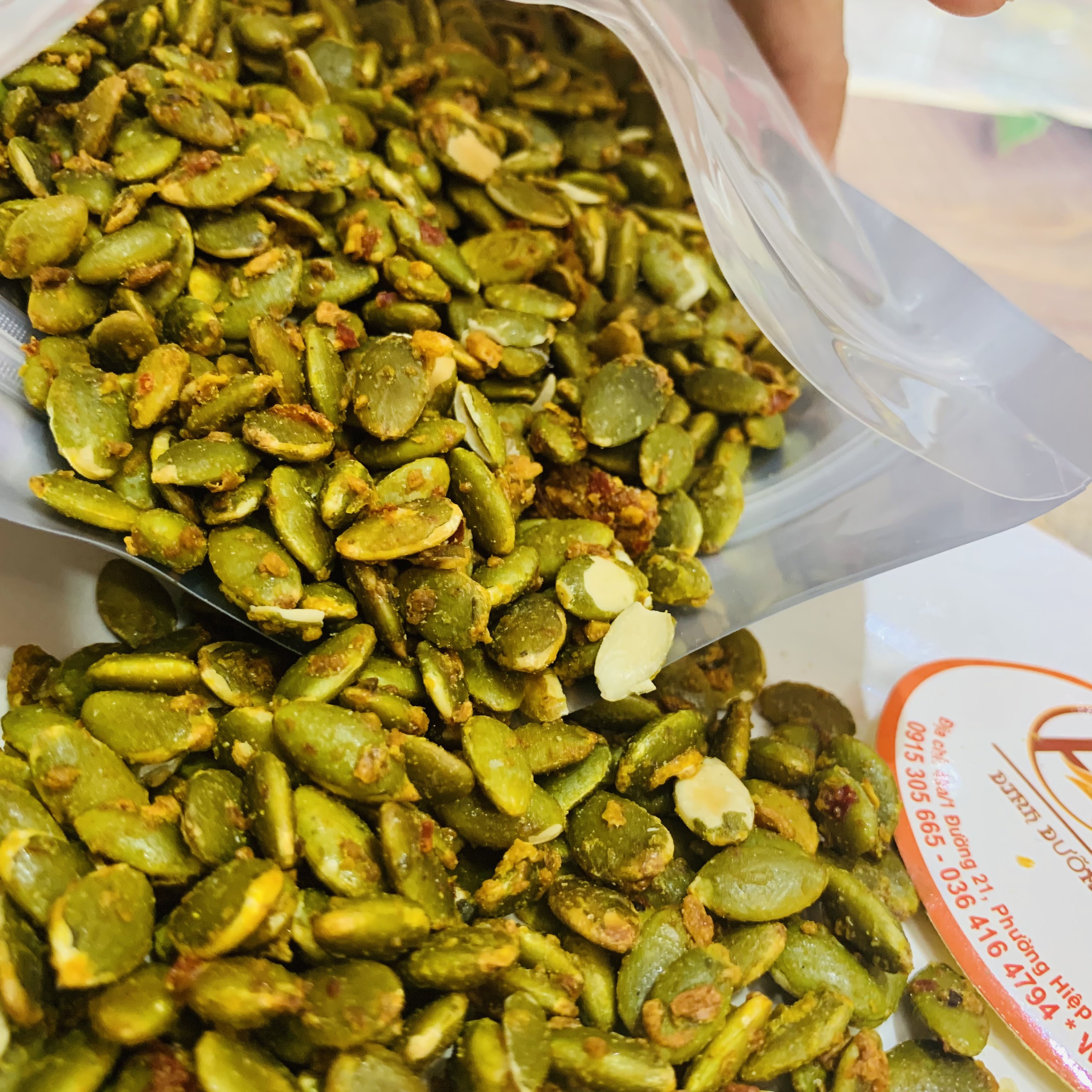 1kg nhận bí xanh sấy bơ tỏi