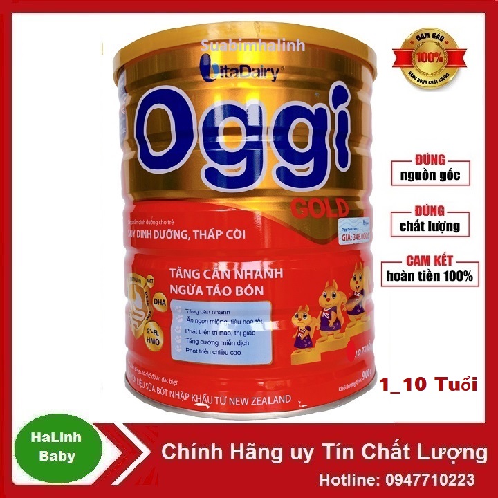 Sữa Bột Oggi Gold 900g Date 2026 (Cho bé 1-10 tuổi)