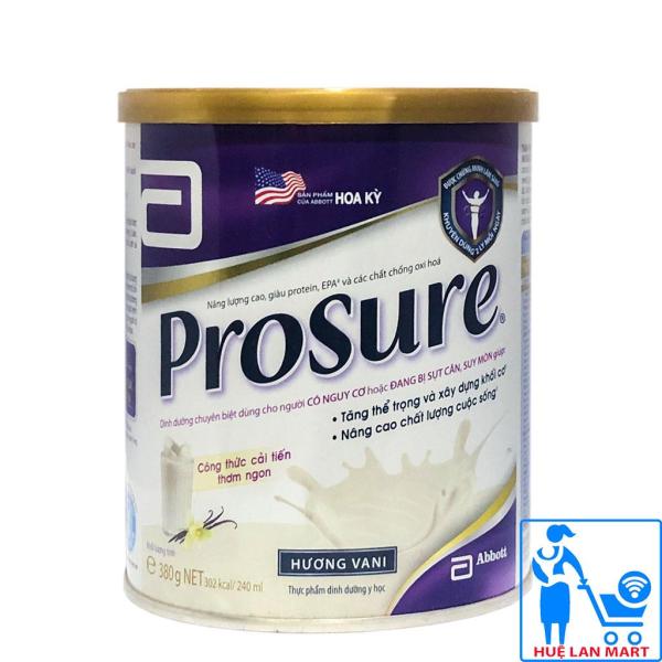 Sữa Bột Abbott ProSure Hương Vani Hộp 380g (Dành cho người bị sụt cân không mong muốn do UNG THƯ hoặc các bệnh lý viêm khác)
