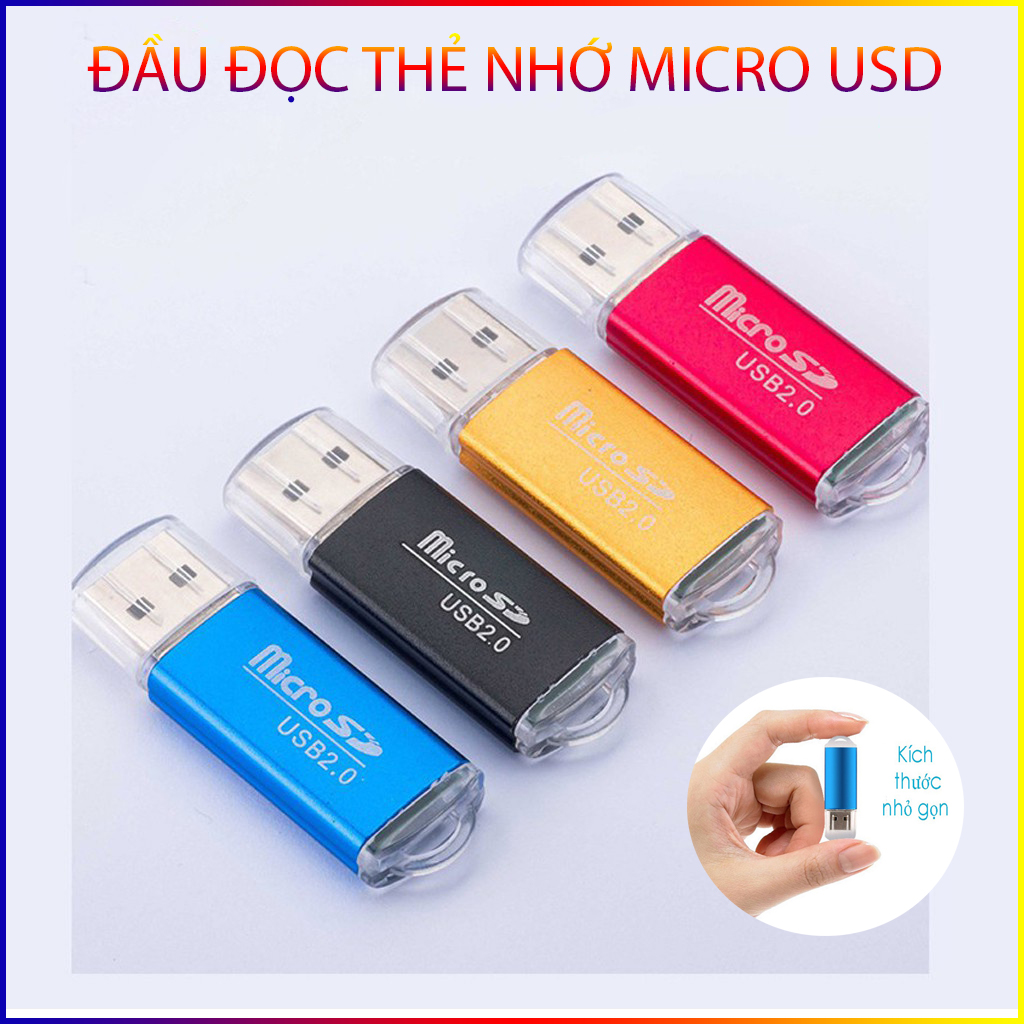 Đầu đọc thẻ micro sd vỏ nhôm