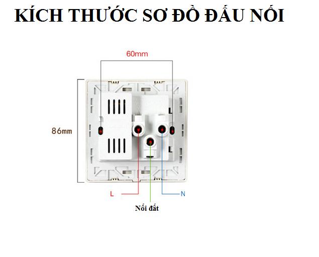 Ổ cắm điện âm tường thông minh đa năng kèm 2 cổng USB 2A ổ cắm đa năng, ổ cắm âm tường, ổ cắm điện thông minh, ổ cắm âm tường