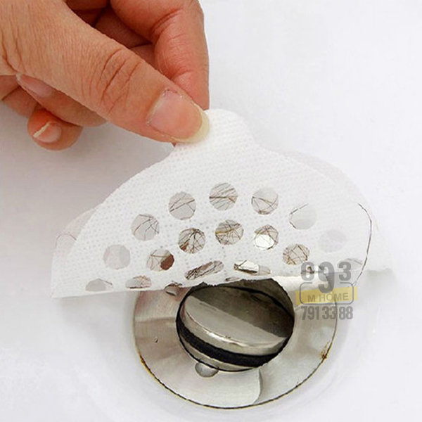 Combo 30 Tờ Dán Chặn Rác Ngăn Tóc Cống Thoát Nước Nhà Tắm Túi Lọc Rác Thoát Nước
