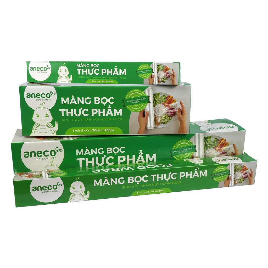 Màng bọc thực phẩm ANECO, an toàn vệ sinh thực phẩm, thân thiện môi trường