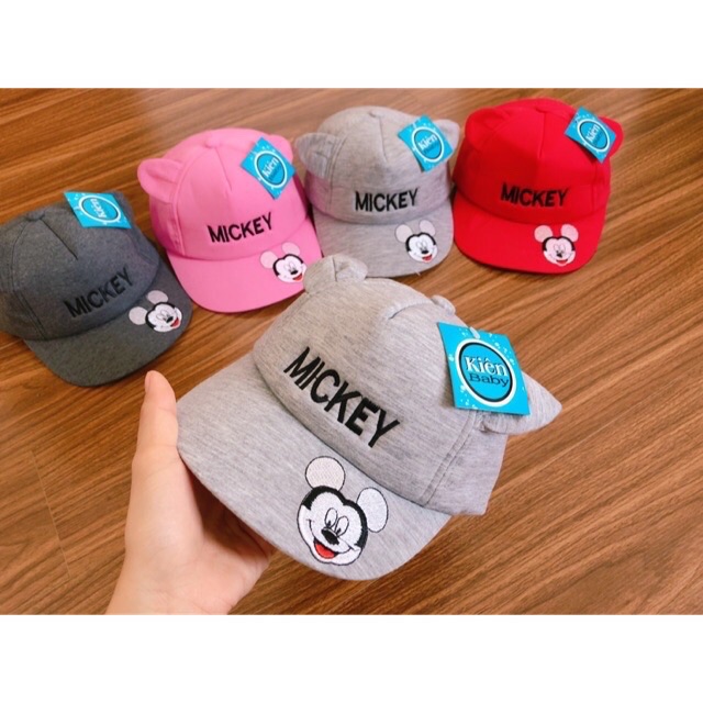 NÓN KẾT MICKEY CHO BÉ 3-5T,NÓN KẾT VẢI MỀM
