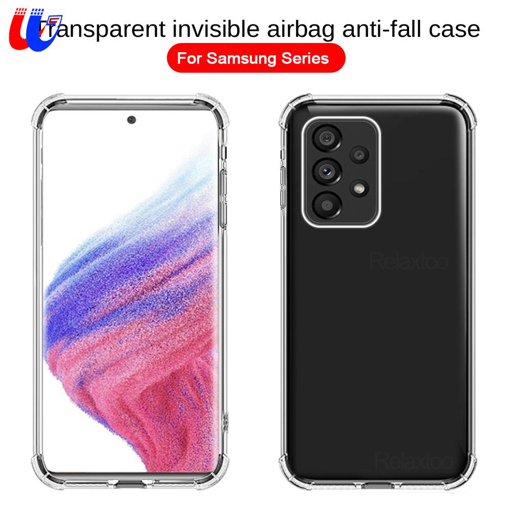 For Samsung Galaxy A73 5G Transparent Anti-fall Phone Case For Samsung Galaxy A53 A33 A23 A13 A03 A03s Silicon Soft Transparent Cover For Samsung Galaxy M52 TPU Case Airbag Transparent Case