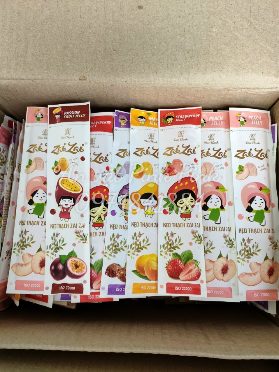 500g thạch zai zai Đức Hạnh phiên bản mới - zai zai dài