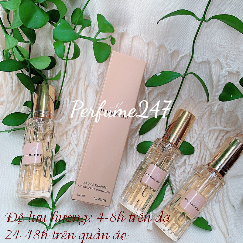 [HCM]COMBO 3 NƯỚC HOA NỮ MINI XÁCH TAY 20ML -MÙI BUBERY