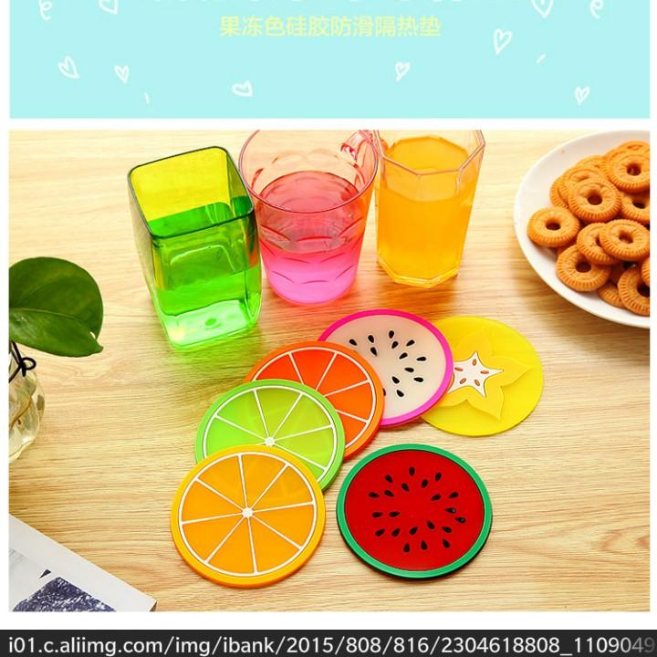 Set 5 miếng lót cốc hình hoa quả sgr2222