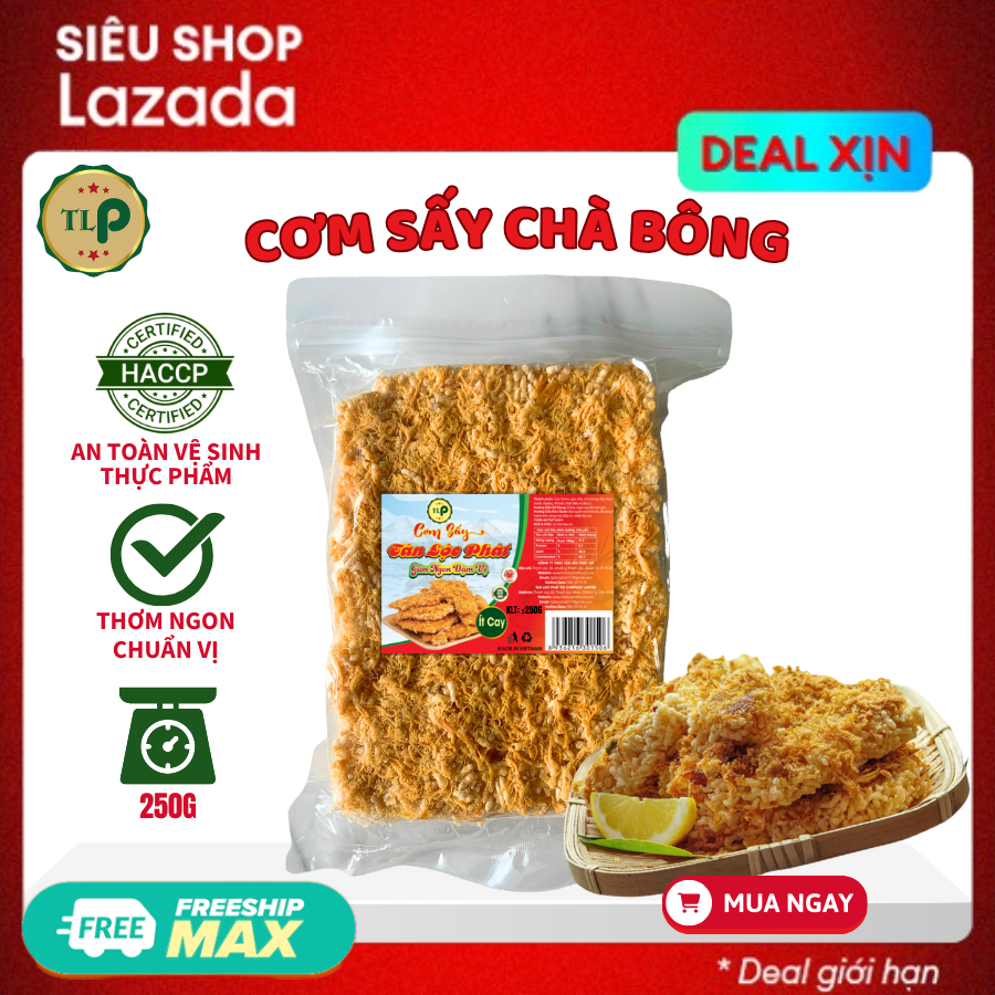 CƠM SẤY SIÊU CHÀ BÔNG TÂN LỘC PHÁT BỊCH 130G