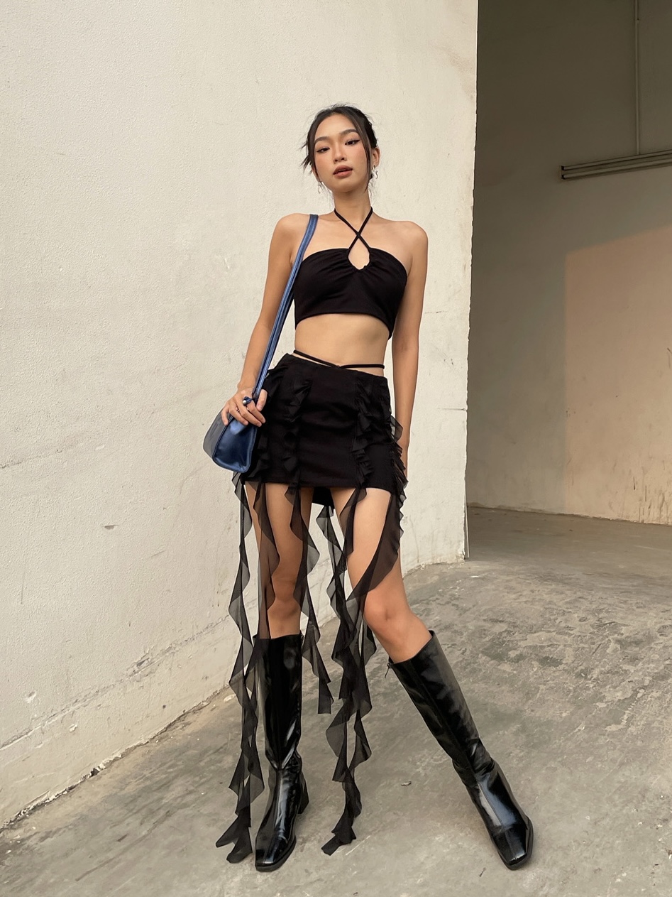 Set áo croptop và chân váy | MAY SET - CLÉLIE