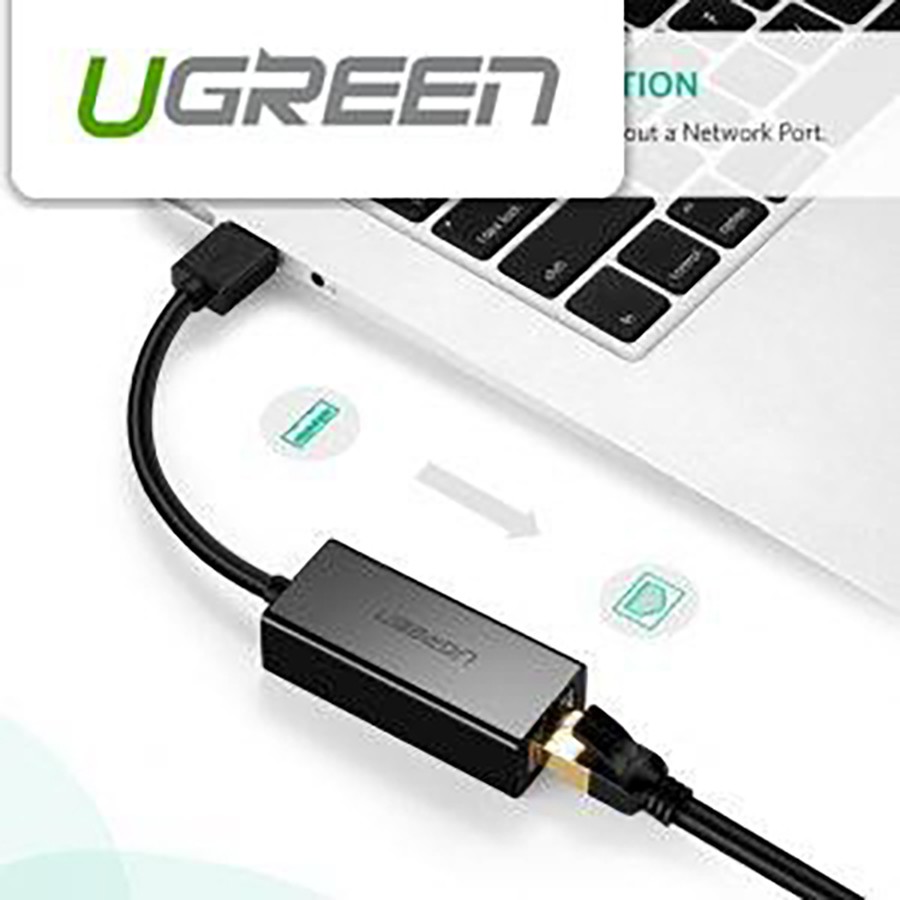 Cáp USB to Lan Ugreen 20254 tốc độ 10/100Mbps  - HapuStore