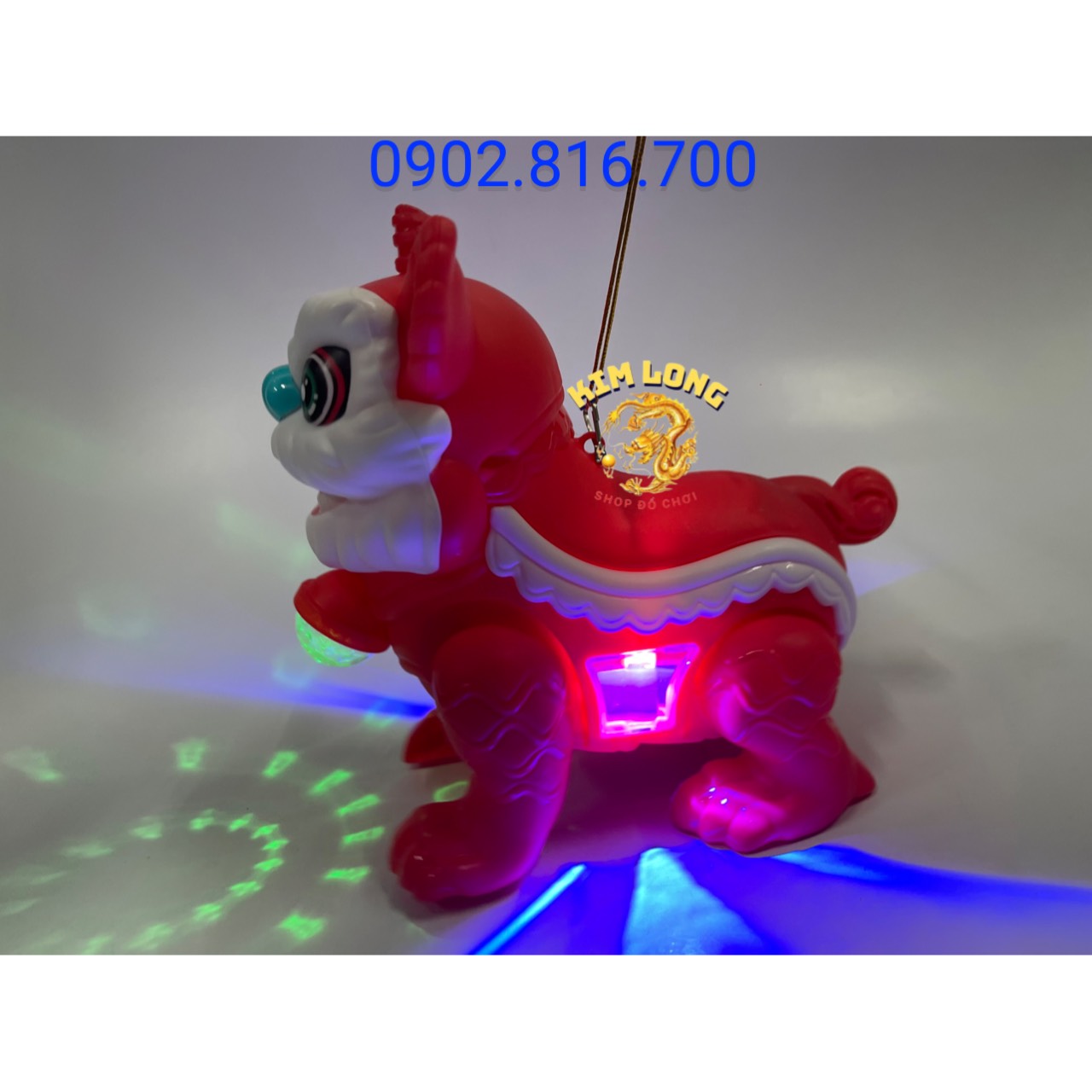 Đồ chơi lồng đèn trung thu hình con lân cho bé trai tặng kèm pin quà tặng trung thu cho bé