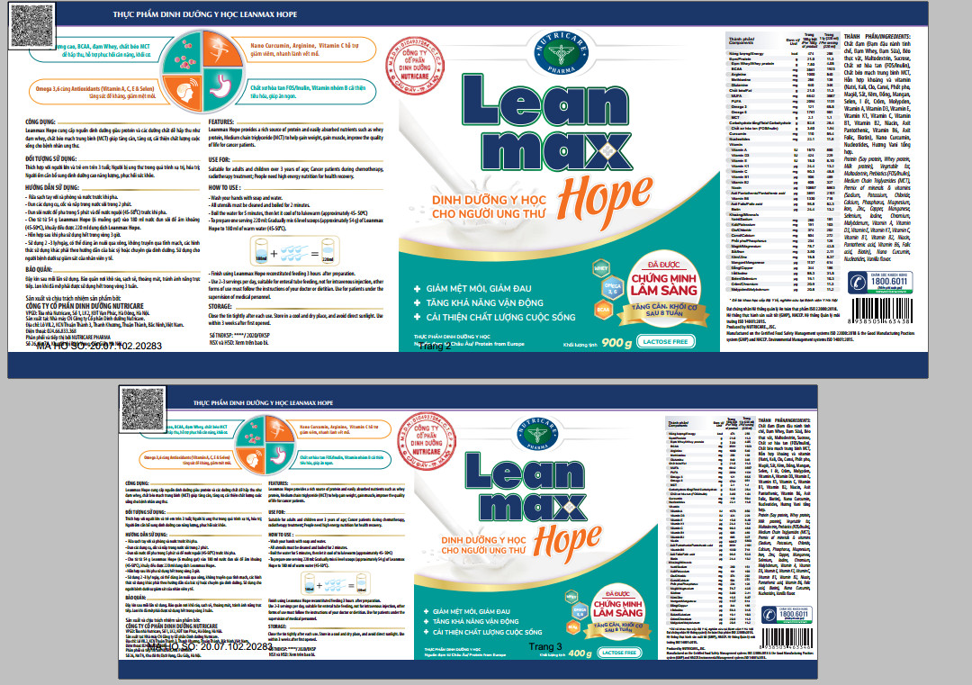 [HCM]LEANMAX HOPE 900G
