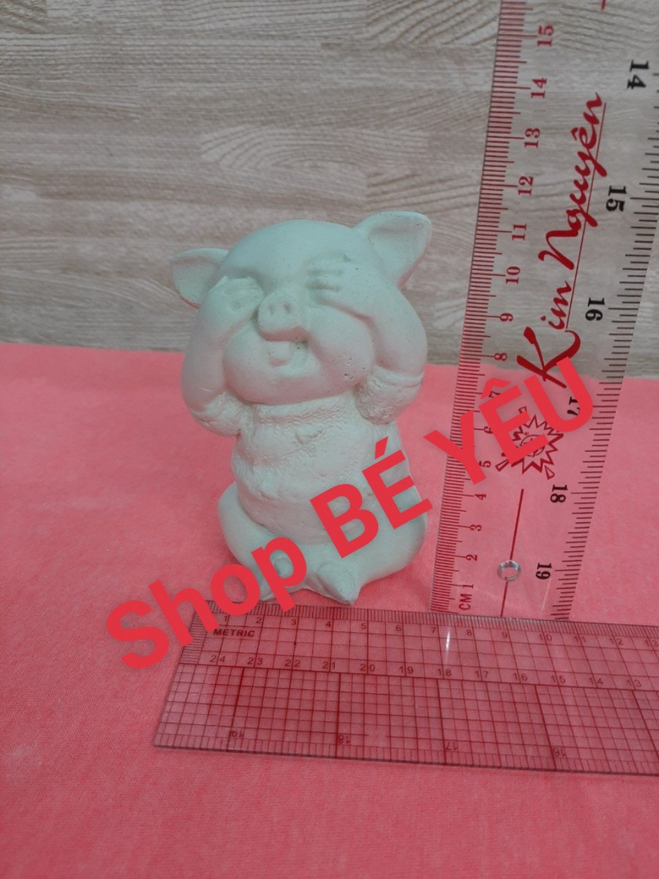Bộ tượng tô màu thạch cao size lớn cho bé ( 4 tượng + 6x20ml màu+ 2 cọ+ 1 khay màu 6 lỗ)