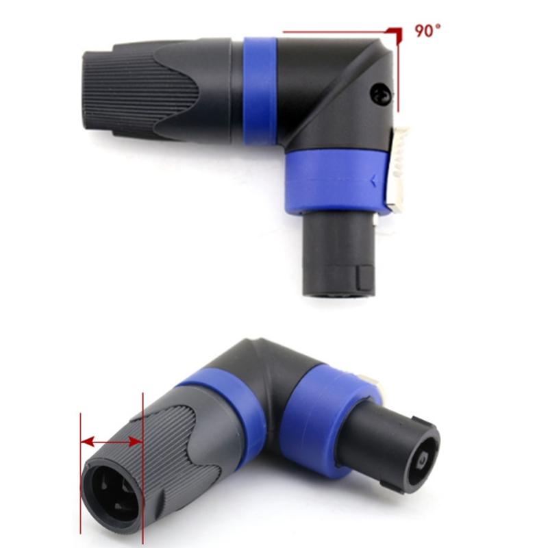 JACK CẮM LOA SPEAKON 4 LÕI BẺ GÓC -NL4FRX