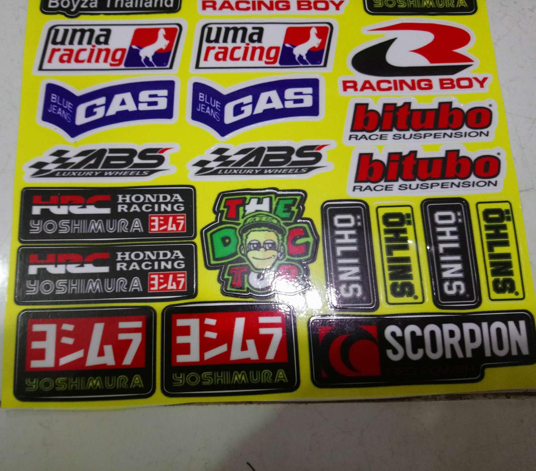 tem tấm logo dán xe máy trọn bộ 18x25cm