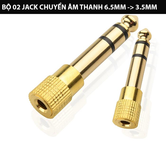 Jack chuyển đổi âm thanh 6.5mm sang 3.5mm