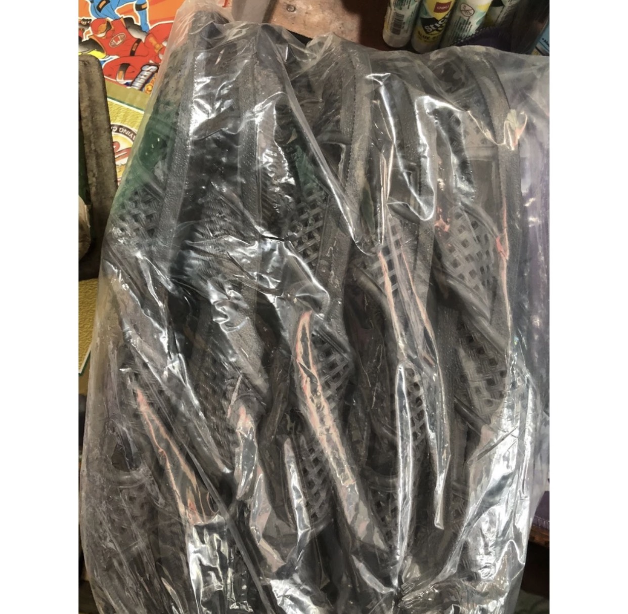 SET 10 Đôi Dép Tổ Ong Đen Size To Đẹp