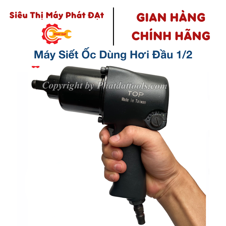 Máy siết mở bulong dùng hơi LION KING có khẩu-Hàng Đài Loan chính hãng-Bảo hành 6 tháng