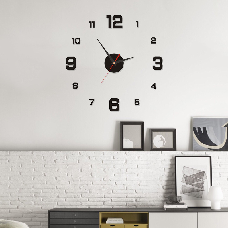Đồng hồ DIY dán tường nghệ thuật ( hàng có sẵn)