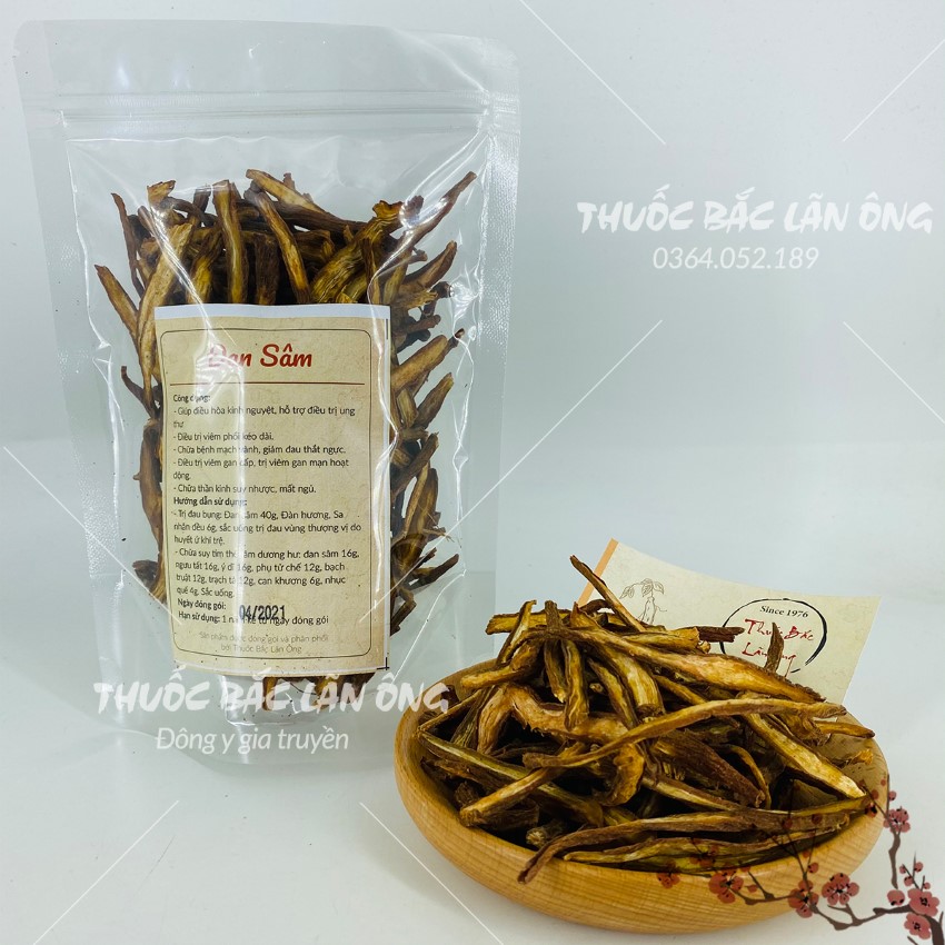 Đan Sâm 100g (Hàng Thái Lát, Khô, Thơm) - Đơn Sâm