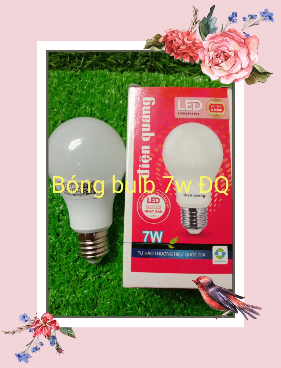 Combo 3 bóng đèn LED 5w-7w-9w Điện Quang