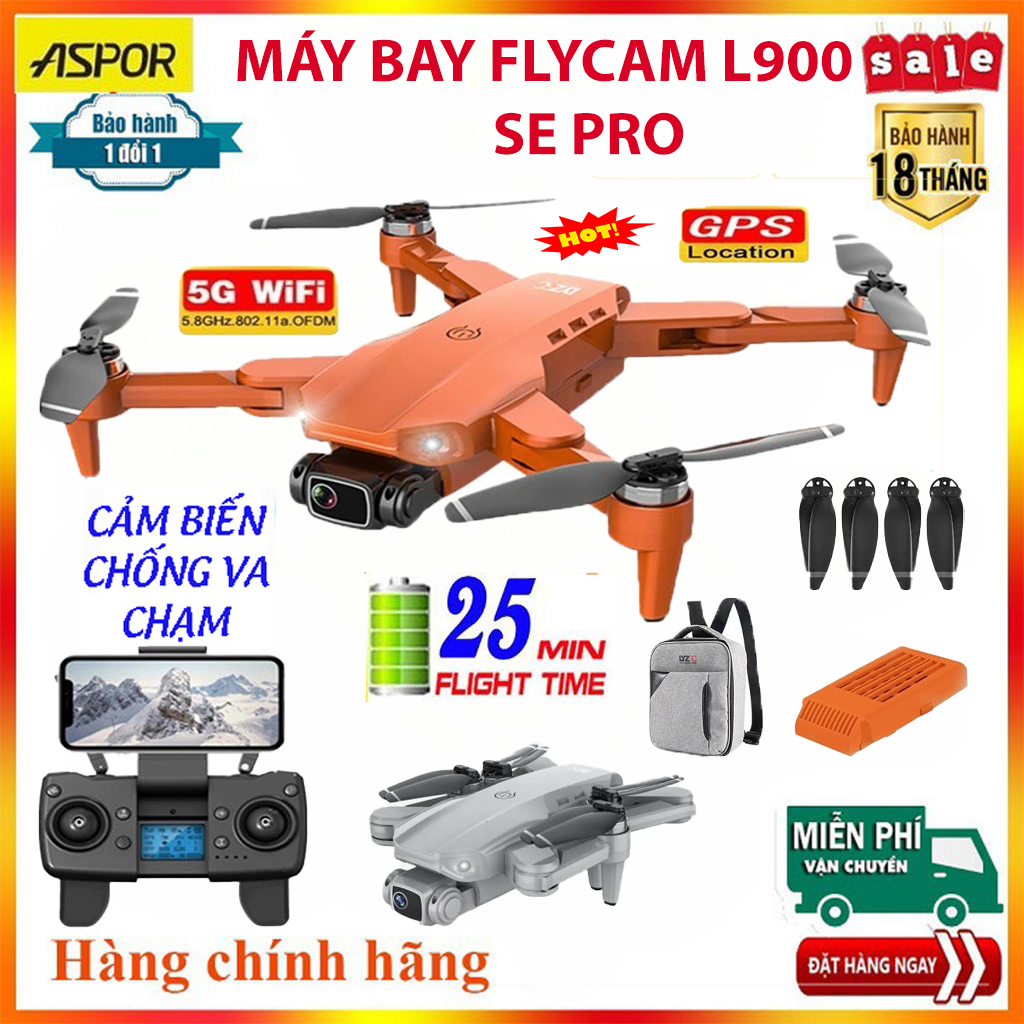 Fly cam, flycam có camera L900 Pro, máy bay flycam 4 cánh