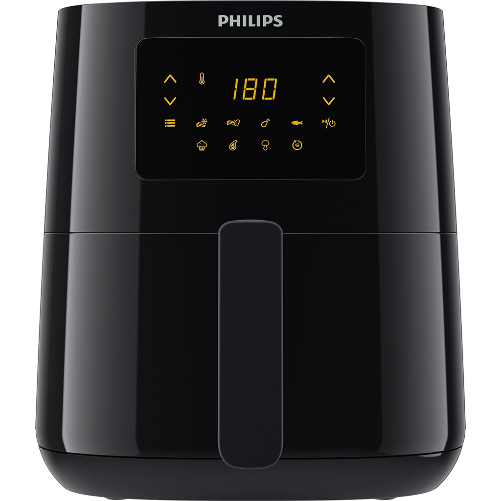 Nồi chiên không dầu Philips HD9252 - Lòng nồi 4.1L giỏ nướng 2.2L (Đen) - công nghệ Rapid Air giảm hơn 90% dầu mỡ bảng điều khiển điện tử - Thay thế mẫu cũ HD9220