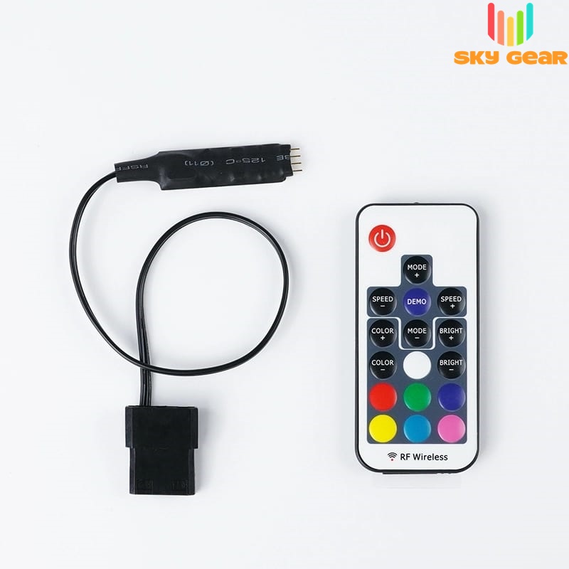 Bộ Hub và Remote điều khiển Led RGB 12v 4Pin và ARGB 5v 3Pin