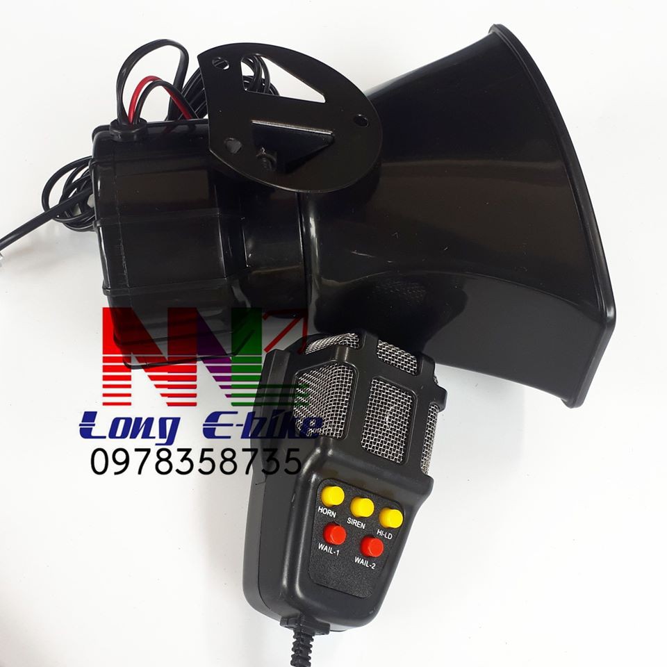 còi hú 7 tiếng , có chế độ mic