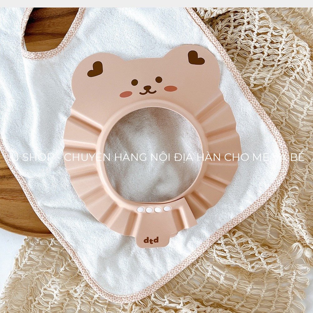 Mũ Tắm Đội Đầu Chắn Nước Cho Bé