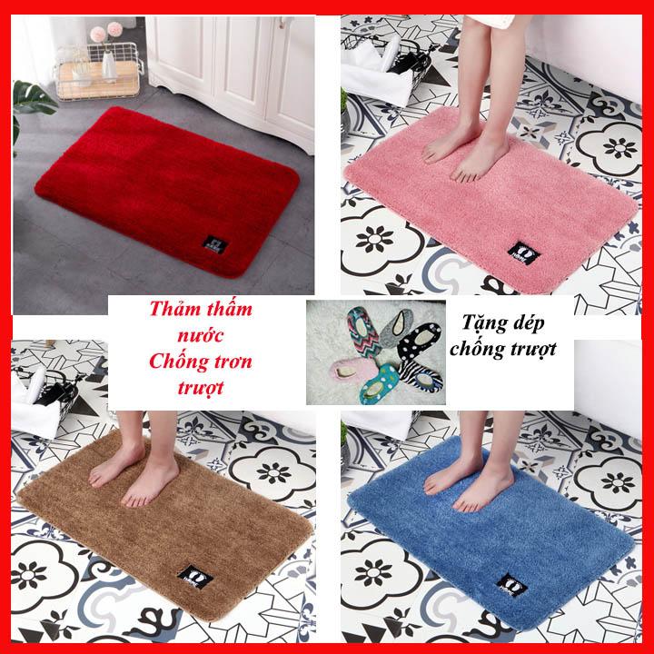 [ CHỐNG TRƠN - CHỐNG TRƯỢT - CHỌN MAU ] Thảm chùi chân bằng nỉ có đế chống trượt chống trượt mẫu mã đa dạng