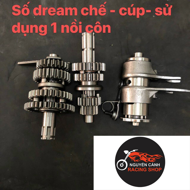Bộ số dream chế CUB 50 lênh 4 số vòng SUM RACING