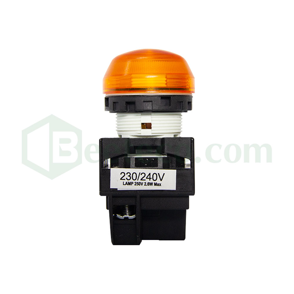 YW1P-2EQM3 : Đèn báo Idec phi 22, loại vòm, 220V AC/DC