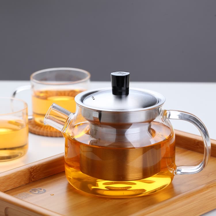 Bình lọc trà thủy tinh Samadoyo S048B 470mL (Vàng)