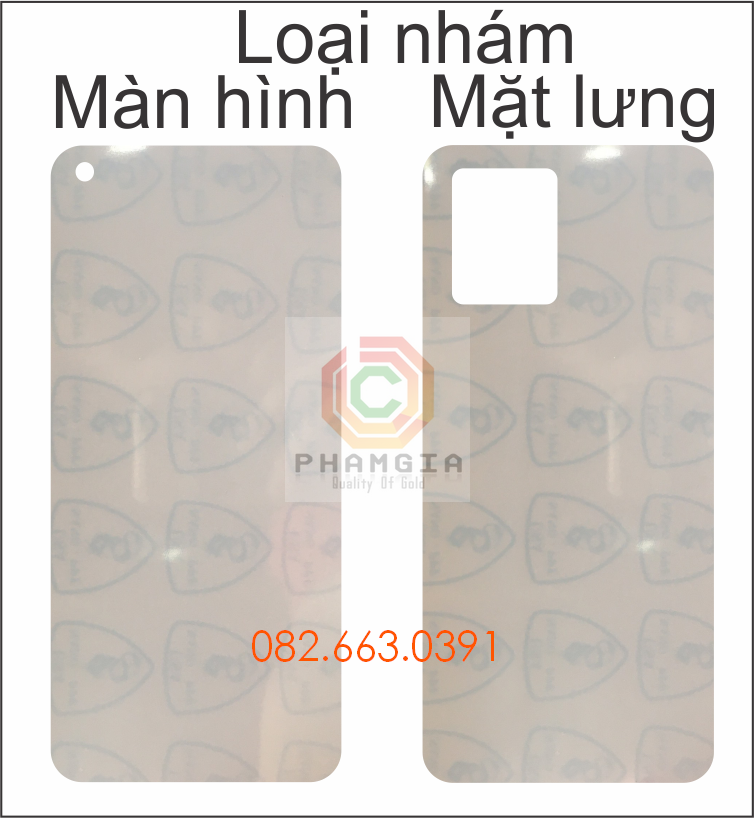 Dán PPF Realme 8 pro loại bóng, nhám dành cho màn hình, mặt lưng, mặt lưng full viền