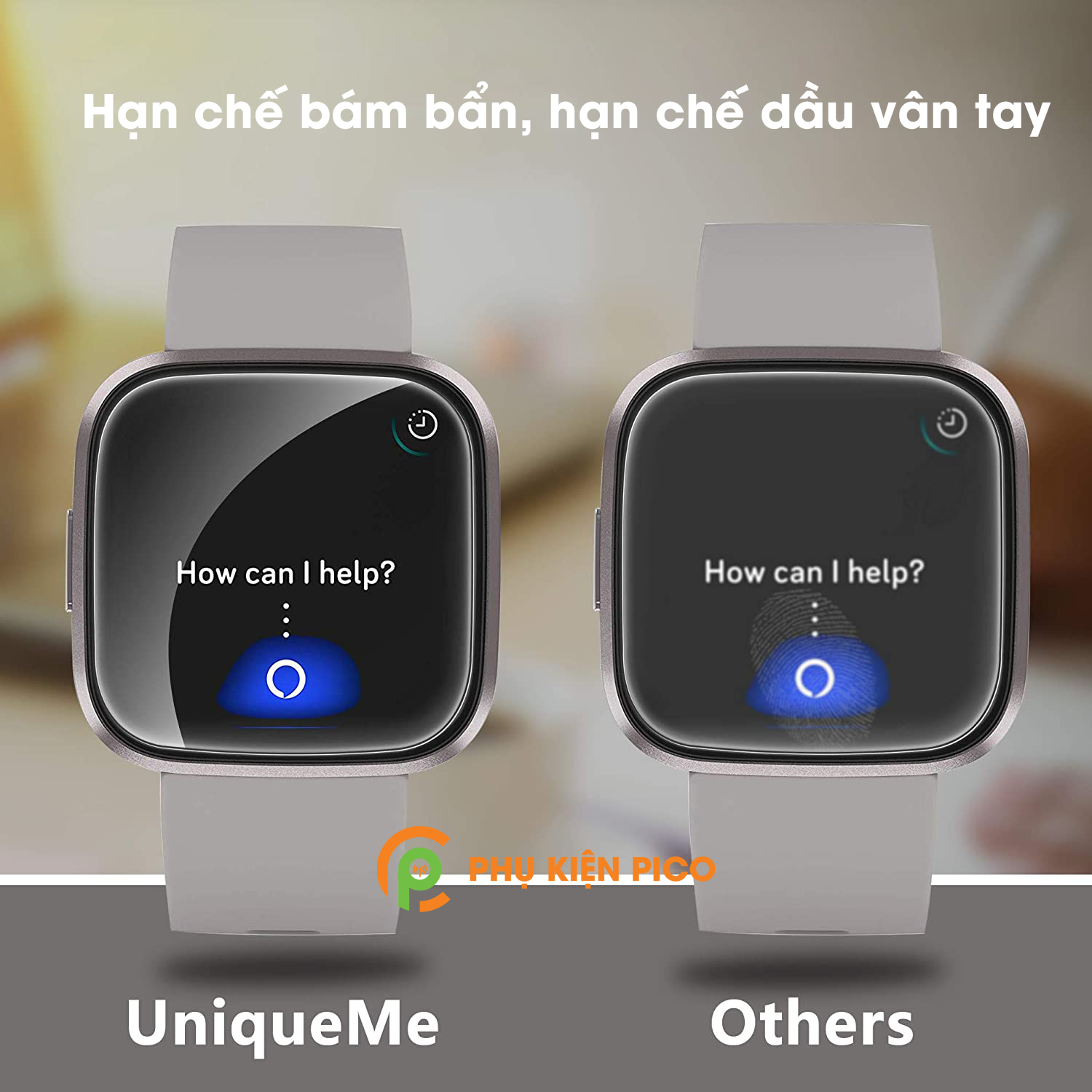 Dán màn hình đồng hồ Fitbit Versa PPF cao cấp dẻo trong suốt