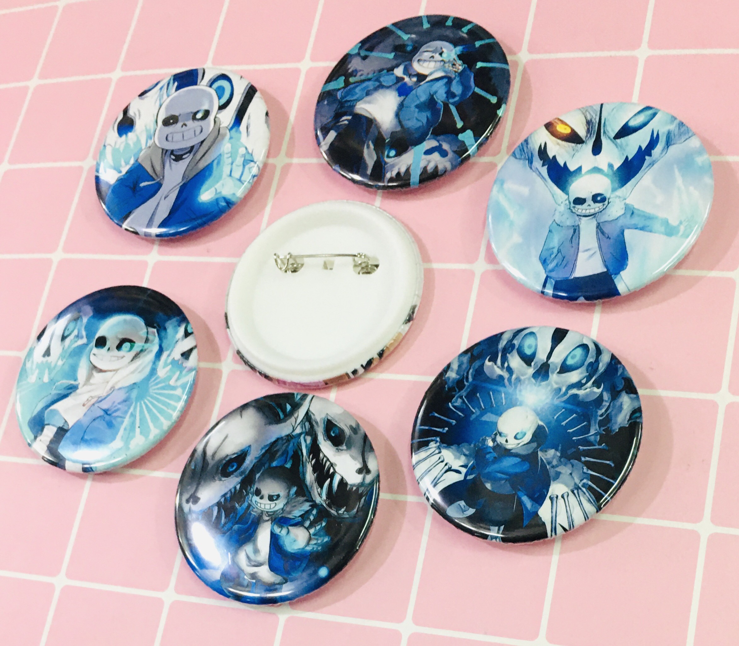 Set 3-5 huy hiệu Sans Undertale ảnh khác nhau