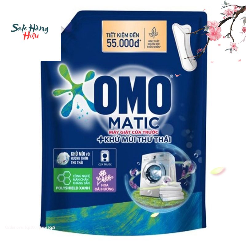 ComBo 2 Túi Nước Giặt OMO Cửa trước (3.6kg/ túi)