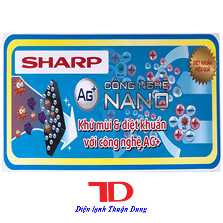 Tem dán Tủ Lạnh Sharp , tem dán tủ lạnh, tem Sharp - Điện Lạnh Thuận Dung
