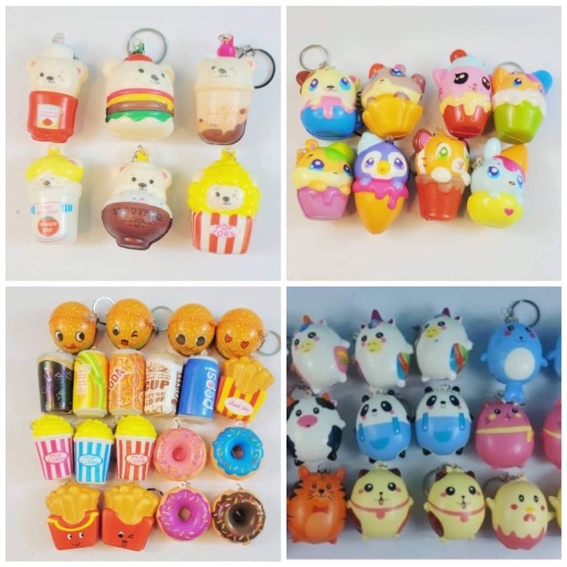 Đồ chơi squishy mini thư gian mẫu mới dễ thương