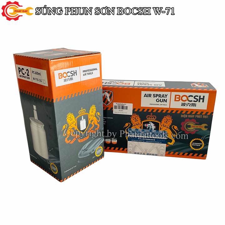 Súng Phun Sơn BOCSH W-71 Cao Cấp-Hàng chất lượng.